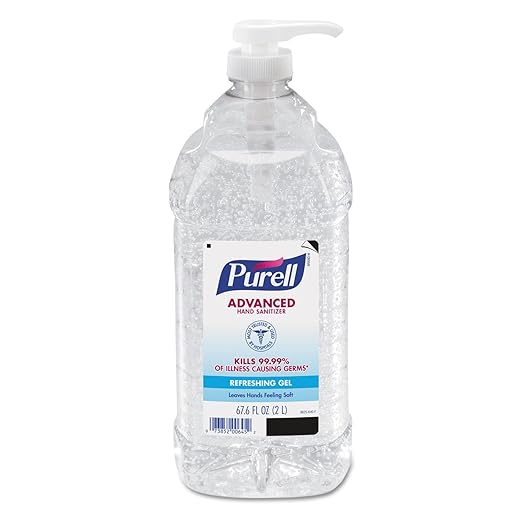 PURELL 962504CT Advanced Instant Hand Sanitizer 2-Liter Bottle 4 per Carton