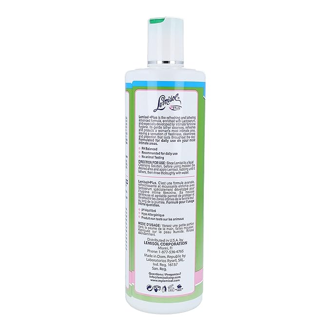Lemisol Plus Feminine Wash 16 oz (Pack of 8)