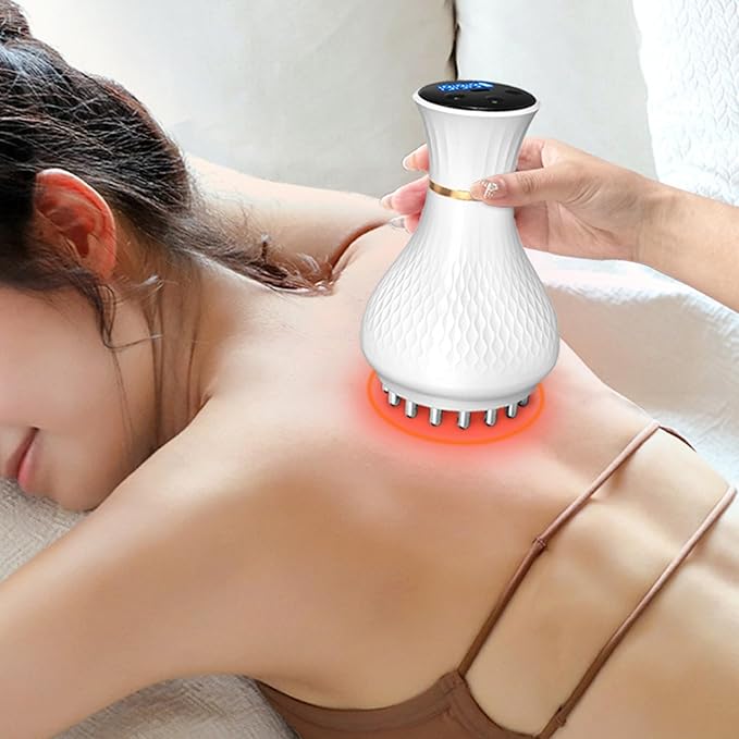 Electric Foot Massagers Ergonomic Cellulite Massager with Heating and Vibration Waterproof Body Sculpting Machine for Muscle Relaxation