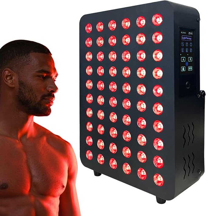 Red Light Therapy Panel Dual Chip LED 660nm 850nm Near Infrared Light for Body &amp Face High Power Red Light Therapy Device for Muscle Recovery Joint Pain Relief Skin Rejuvenation at Home