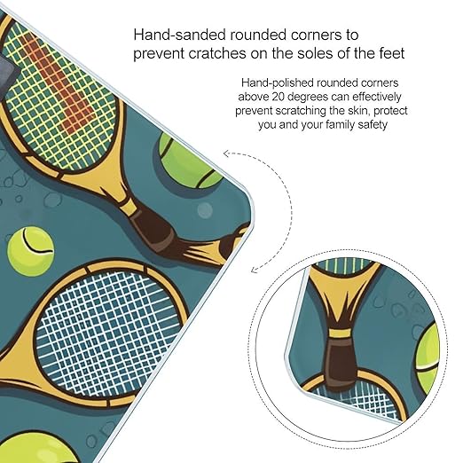Funny Tennis Racquets and Tennis Balls Weight Scale Large Bathroom Scales Digital Weight with Bright LED Display Non Slip Automatic Weighing Scale Fashion Weighing Machine for Body