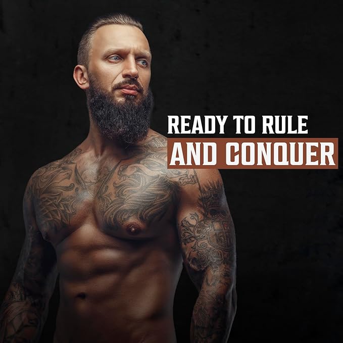 Viking Revolution Beard Conditioner w/Argan &amp Jojoba Oils - Softens &amp Strengthens - Sandalwood Scent - Beard Conditioner w/Beard Oil (17oz Conditioner)