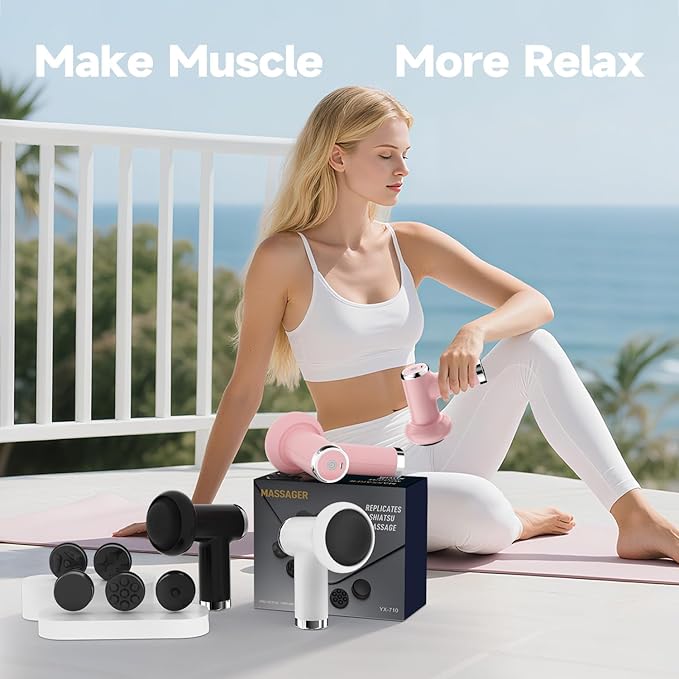 Anti Cellulite Massage Tool Body Sculpting Machine for Women Lymphatic Drainage Device with Lipo Roller Handheld Home Use for Belly Fat Stomach Thighs &amp Buttocks Sculpting (Pink)