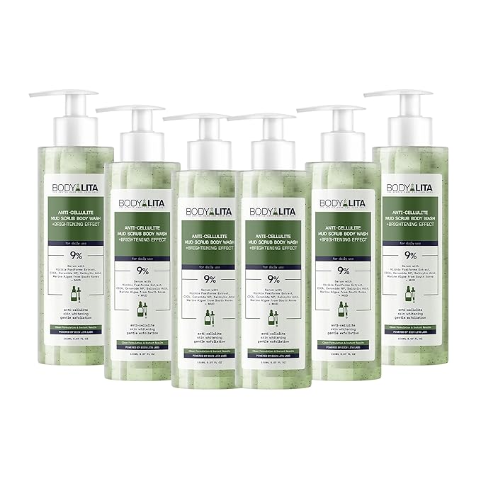 Anti Cellulite Mud Scrub Body Wash Reduces Cellulite Gentle Exfoliating Improves Skin Texture Provides a Smoother Look 5.07 Fl Oz (6)