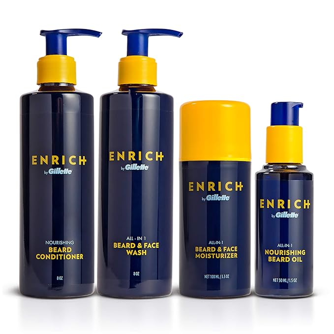 Gillette Enrich Beard &amp Face Care Starter Kit for Men