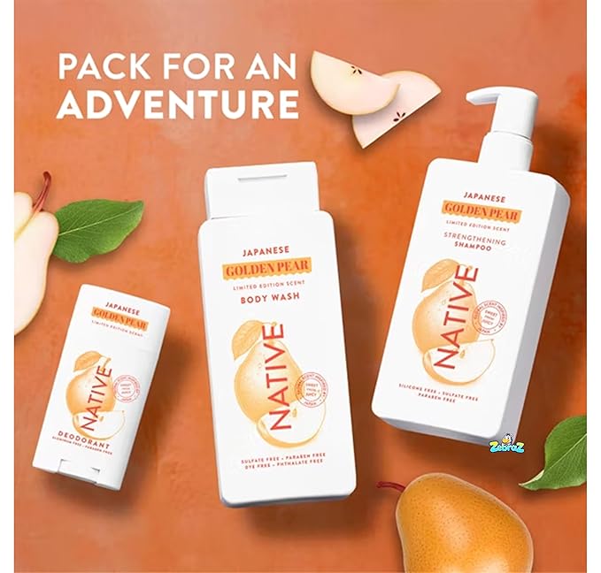 Native Passport Limited Edition Global Flavors Sulfate-Free - Body Wash - Japanese Golden Pear - 18 fl oz - Pack Of 02