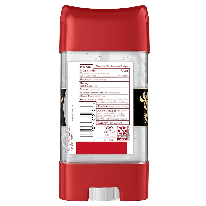 Old Spice Sweat Defense Antiperspirant Deodorant for Men 24/7 Sweat &amp Odor Protection Lasting Freshness Clear Gel Swagger Scent 3.8 oz (Pack of 12)