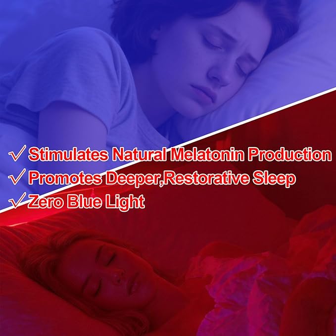 670nm Red Light Night Light for Sleep[6 Pack]- Zero Blue Light Dimmable &amp Energy Efficient 0.3W Night Light Plug into Wall with Dusk-to-Dawn Sensor for Nursery Bedroom Bathroom