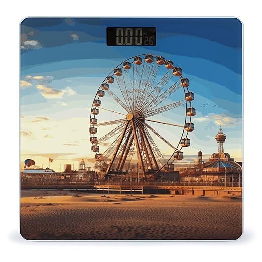 Ferris Wheel Bathroom ScaleHighly Accurate Digital Weighing Machine for People Bright LED Display Weight Scale for The Aldult Home Use