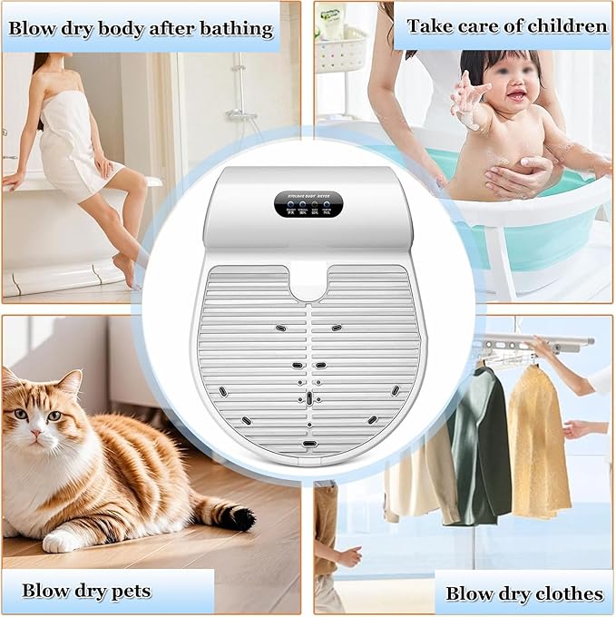 1350W Body Hair Dryer with Sensor &amp Weight Scale Electric Full Body Dryer for Spa-Like Experience LED Control Panel for Ultimate Comfort &amp Care