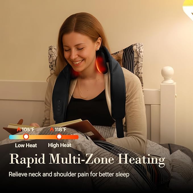 Cordless Neck Massager Red Light Knee Massager