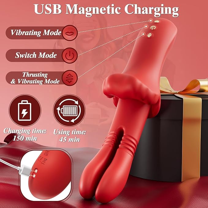 Rose Tongue Adult Tool for Women 10x Vibrtion &amp Licking&amp Thrusting Clitotial Sucker Y1210