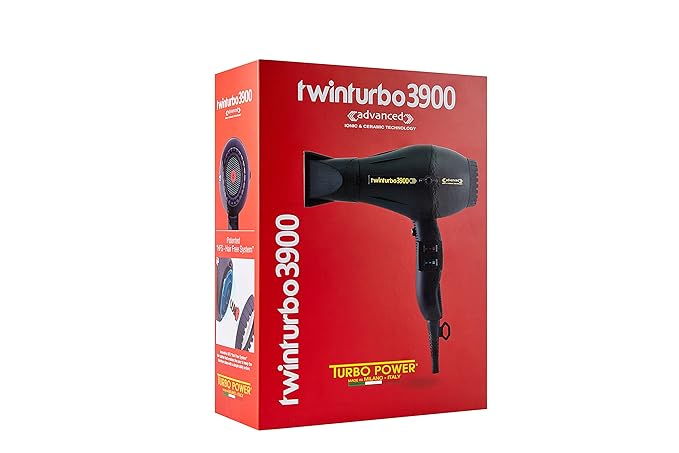 Turbo Power Twin Turbo 3900 Advanced Hair Dryer - Black
