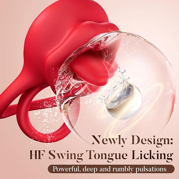 Clitotial Sucker with Tongue &amp 3X Suction &amp 9X Vibration Mode Nipple Sucking Sensory Toys Woman ZKY4128