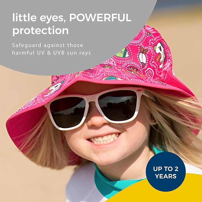 BANZ Baby Jbanz Infant Sunglasses 0-24 Months - Baby Sunglasses with 100% UV Eye Protection With Glare Reduction