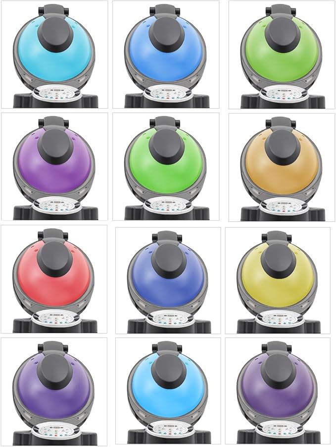 12 Colors Hair Steamer with Wheels Multi-Function Salon Hair Scalp Treatment Machine Dye Perm Professional O3 Ozone Hair Steamer Height Adjustable (Black)