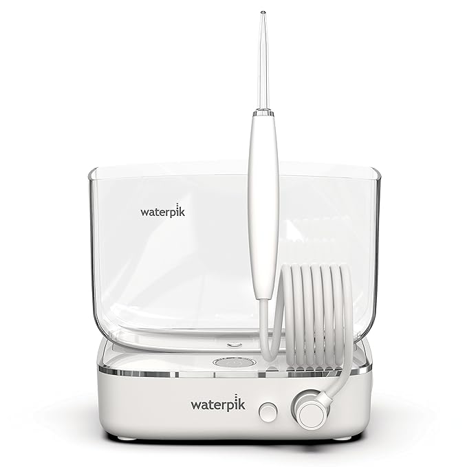 Waterpik Sidekick Portable Water Flosser Perfect for Travel &amp Home White/Chrome &amp Aquarius Water Flosser Professional for Teeth Gums Braces Dental Care