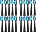 Replacement Electric Toothbrush Head Bristle Brush Refill Compatible with Fairywill FW-D1/FW-D3/FW-D7 Toothbrush Refills(20 PCS BK)
