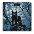 Black Cat on Tree Bathroom Scale for Body Weight LCD Display Digital Bathroom Scale Tempered Glass Bathroom Weight Scales Fashion Smart Scales for Home Bedroom 400 Lb