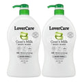 LoverCare Goat's Milk Moisturizing Body Wash Shower Cream Aloe Vera 40.7 Fl.Oz - Pack of 2
