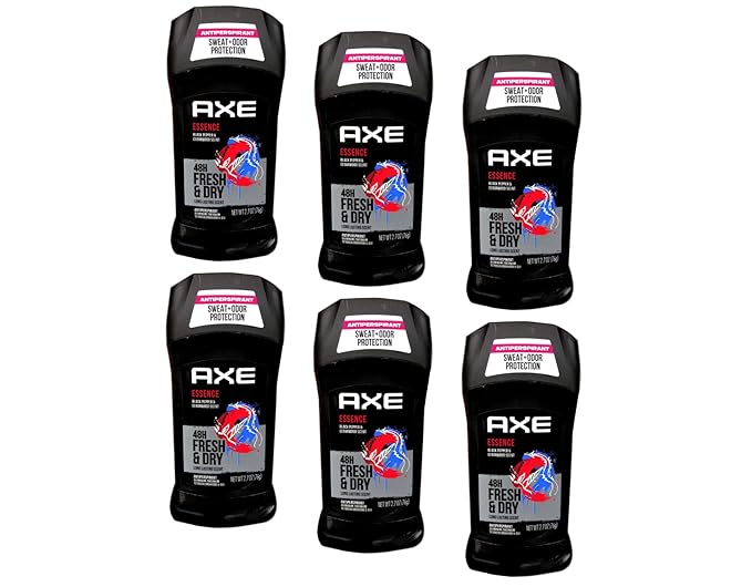 Axe Essence Dry All-Day Antiperspirant and Deodorant 2.7 Ounces each (Value Pack of 6)