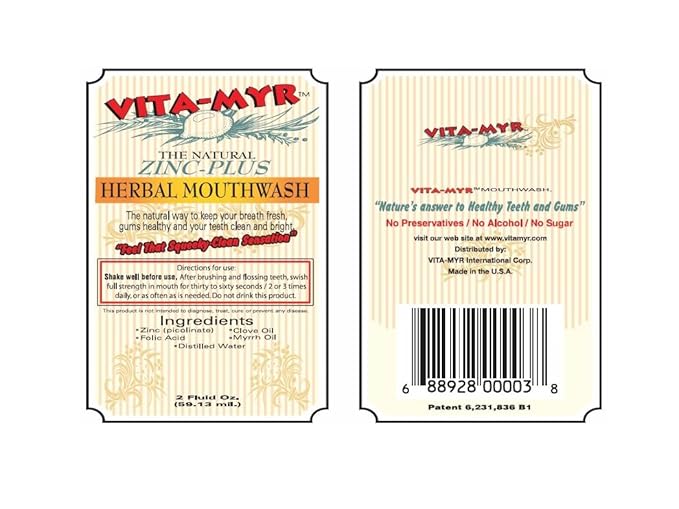 Vita-Myr Complete Oral Care Travel Kit - 12 Pack (6+6) Mouthwash &amp Original Toothpaste
