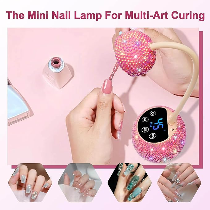 Mobile Transducer Unguis Dryer Rechargeable Battery Run Rapid Curing Light for Gel Rub and Polyacrylate Hoofs Plan Professional Rechargeable Unguis Lamp