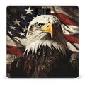Digital Bathroom Scale for Body Weight Scale with Bright LCD Display High Accuracy Step-On Technology Auto On/Off Bald Eagle Flag Veterans Digital Scales 400 Lbs /180kg