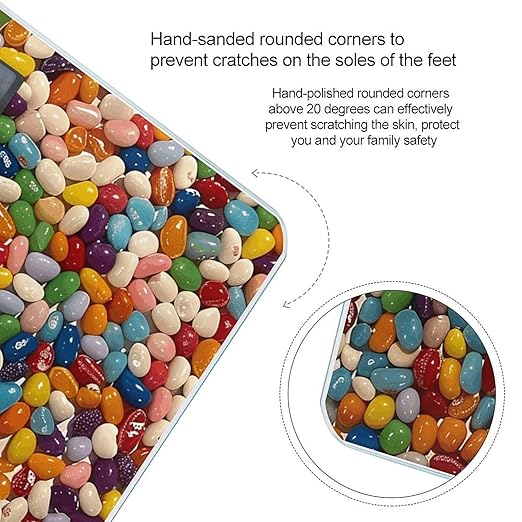 Assorted Jelly Beans Scale for Body Weight Sturdy Tempered Glass Weighing Scales with LCD Display Accurate Digital Bathroom Scale Convenient Body Fat Smart Scales Easy Read