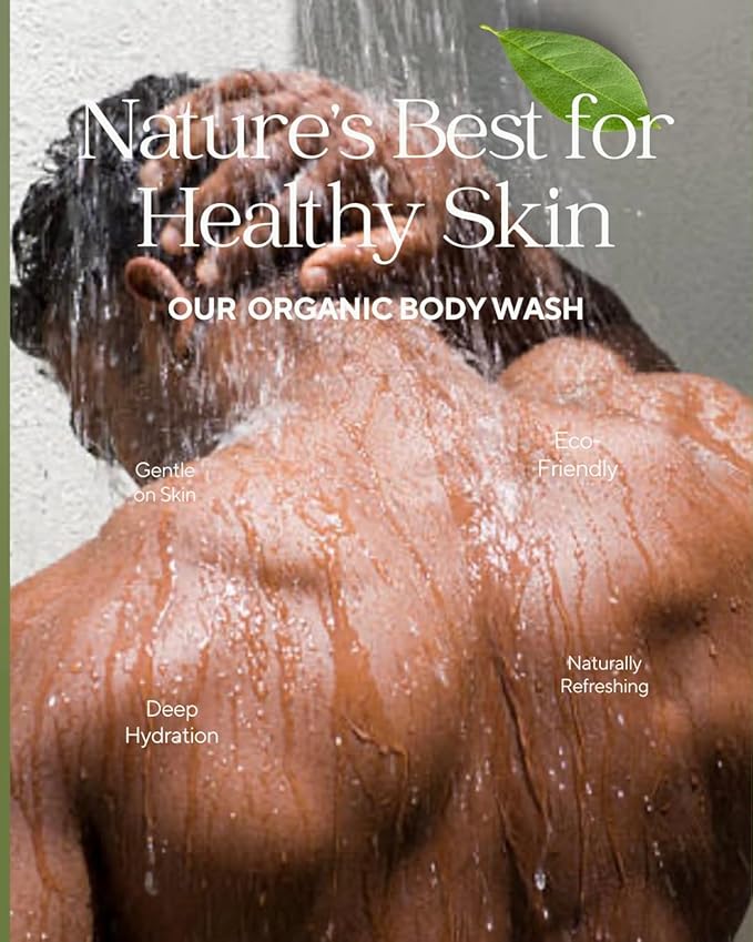 Organic Nourishing Body Wash - For MEN - Lavender Fragrance- ITEM CODE: 655255405270 Regular