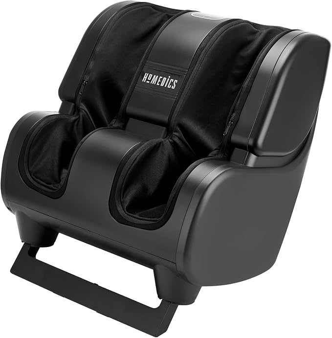 Homedics Foot and Calf Massager Deep Kneading Rolling Massage with 4 Programs 3 Intensities Adjustable Tilt for Comfort &amp Washable Liners. Foot Massager Machine That Hits The Calf at The Same t