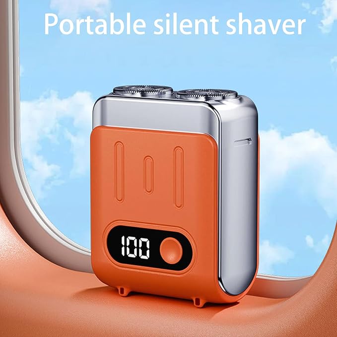 Portable Electric Shaver For Men Quiet Small Travel Trimmer With Digital Display Efficient Shaving Tool Travel Shaver