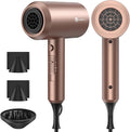 slopehill Professional Ionic Hair Dryer Powerful 1800W Fast Drying Low Noise Blow Dryer with 2 Concentrator Nozzle 1 Diffuser Attachments for Home Salon Travel (Mocha Mousse)