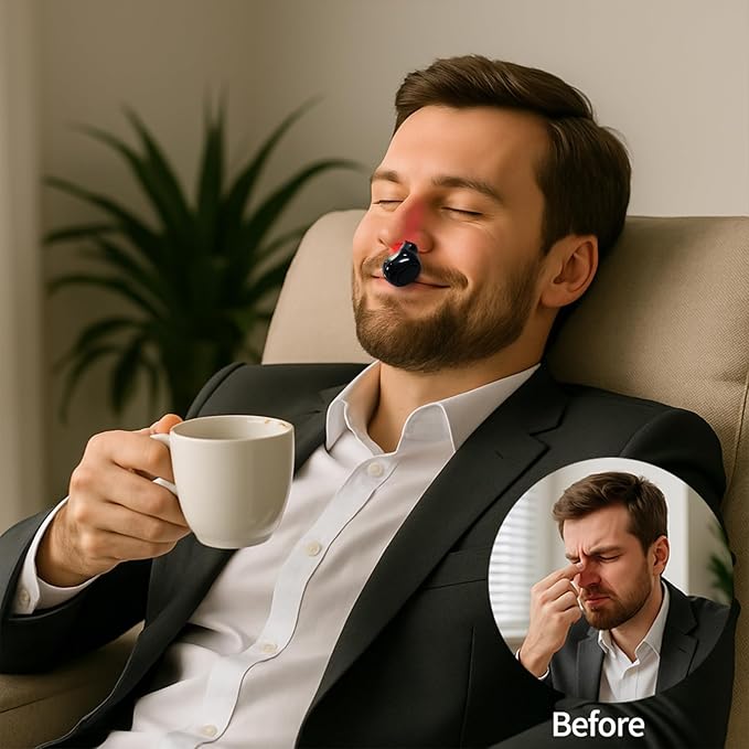 2026 Upgraded Red Light Device for Ears and Nose – 650nm LED Ear Wellness Device Hands-Free Design Lightweight &amp Portable for Home Work &amp Travel (Black)