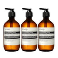 Aesop Geranium Leaf Body Cleanser | Gentle Shower Gel with Geranium Mandarin and Bergamot Essential Oil Blend to Refresh &amp Balance Skin | 500 mL / 16.9 oz (Pack of 3)