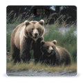 A Mother and A Cub Bears Scale for Body Weight Highly Accurate Digital Bathroom Scale Sturdy Tempered Glass Weighing Scales with LCD Display Fashion Body Fat Smart Scales 400lb