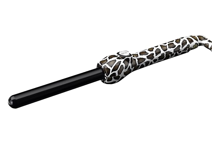 Jose Eber: Clipless Curling Iron 1 (25mm) - Giraffe - Professional Tourmaline Ceramic Barrel Wand Styling Tool Ion Technology Heat Resistant Glove