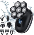Electric Head Shaver for Bald Men Waterproof 7D Blad Head Shaver 5 in 1 Cordless Razorfor Wet&ampDry Rechargeable Grooming Kit with Beard Clippers Nose Trimmer