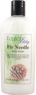 Eclectic Lady Liquid Pearl Body Wash - Fir Needle Essential Oil Scent 3-in-1 Use For Bubble Bath Hand Soap &amp Body Wash Phthalate-Free Fir Needle Essential Oil Fragrance Handcrafted in USA (8 oz