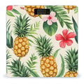 Automatic Switch Digital Bathroom Weighing Scale Smart Scale for Body Weight Tropical Flowers Vintage Pineapple