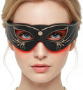 LED Eye Mask Red Light Therapy for Eyes Under Eye Red Light Therapy Device for Dark Circles Puffy Eyes Eye Bags &amp Fine Lines Eye Care for Men and Women with Velcro Straps and Eye Protection