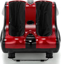 RELAX4LIFE Foot and Calf Massager Shiatsu Foot Massager Machine w/Heating Kneading Vibration Rolling Adjustable Speed &amp Tilt Base Leg Massager for Pain Relief (Red)