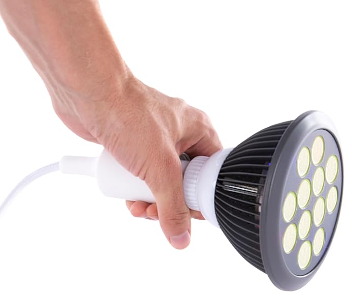 hooga Yellow Light Bulb Power Cord Included. 590 nm Wavelength. 12 LEDs.