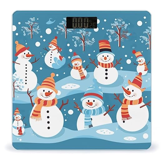 Snowman Bathroom ScaleHighly Accurate Digital Weighing Machine for People Bright LED Display Weight Scale for The Aldult Home Use