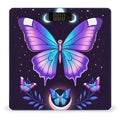 Smart Scale for Body Weight Automatic Switch Digital Bathroom Weighing Scale Magic Moon Moth Mystical Goth Astrology Art