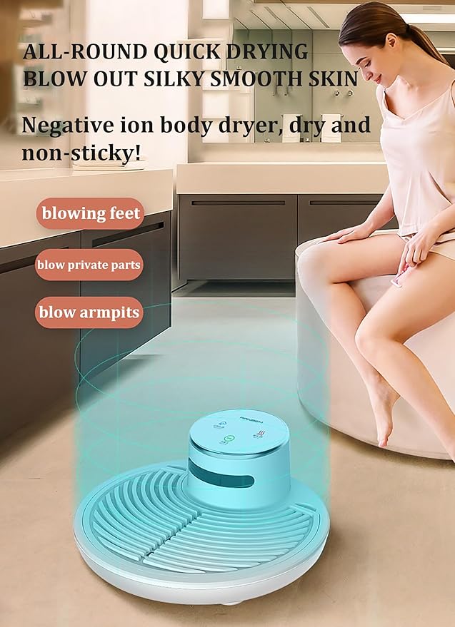 1200W Full Body Dryer After Shower Body Care Dryer Feet Touch Panel Drying Machine Adjustable Temperature Dual-Purpose Body Dryer for Home and Bathroom