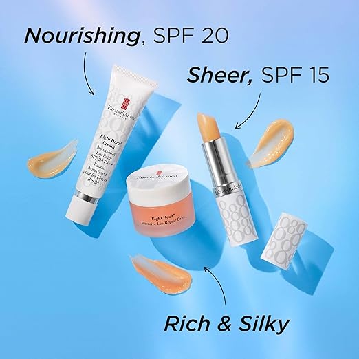 Elizabeth Arden Eight Hour Cream Lip Protectant Stick SPF 15 Sunscreen Balm Moisturizer for Dry Cracked Lips with Shea Butter Coconut Oil &amp Vitamin E 0.13 oz