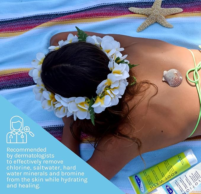 TRISWIM After Swim Skin Care Set | Chlorine Removal Body Wash &amp After Swim Lotion 8.5 fl oz Each | Removes Chlorine &amp Deeply Hydrates Dry Skin | Vegan Paraben-Free