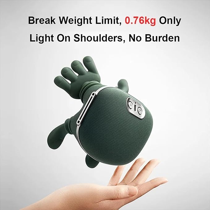 Bionic Heated Neck and Back Massager – 4D Shiatsu Deep Tissue Electric Massager with Heat Cordless Portable Design Simulated Human Hand Kneading for Pain Relief &amp Muscle Relaxation