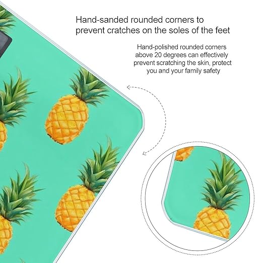 Automatic Switch Digital Bathroom Weighing Scale Smart Scale for Body Weight Tropical Pineapples